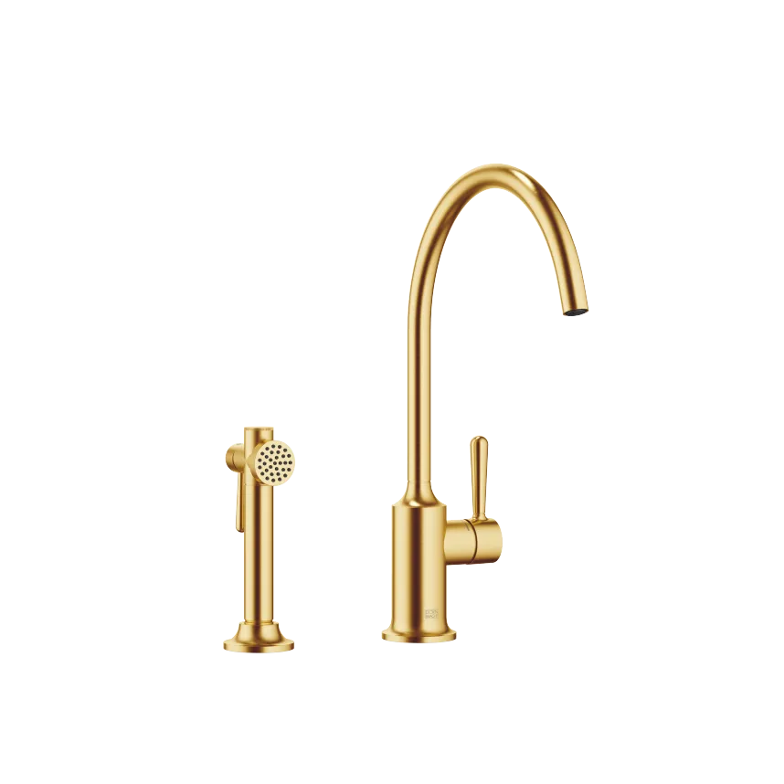 VAIA Single-lever mixer long with angled rinsing spray set