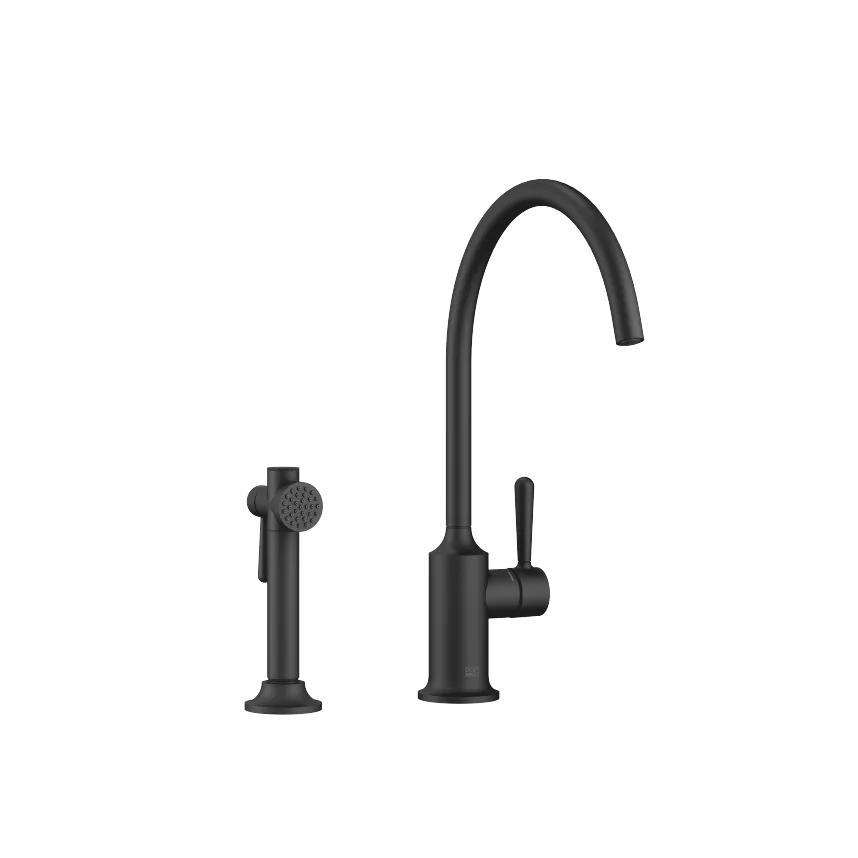 VAIA Single-lever mixer long with angled rinsing spray set