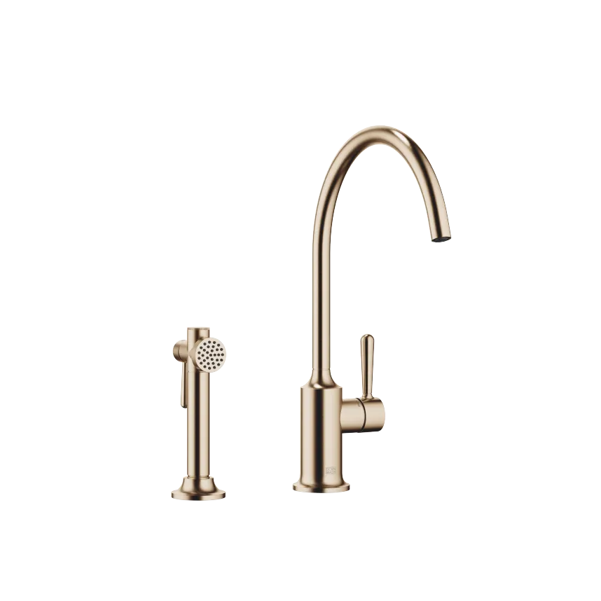 VAIA Single-lever mixer long with angled rinsing spray set