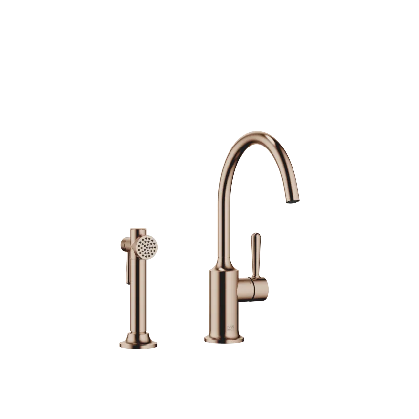 VAIA Single-lever mixer with angled rinsing spray set
