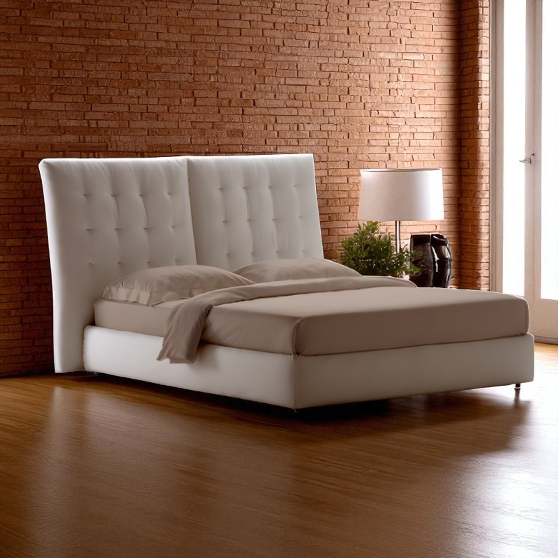 Angle Quilted headboard bed