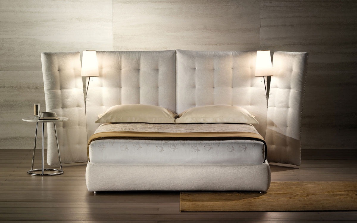 Angle With side panels quilted headboard