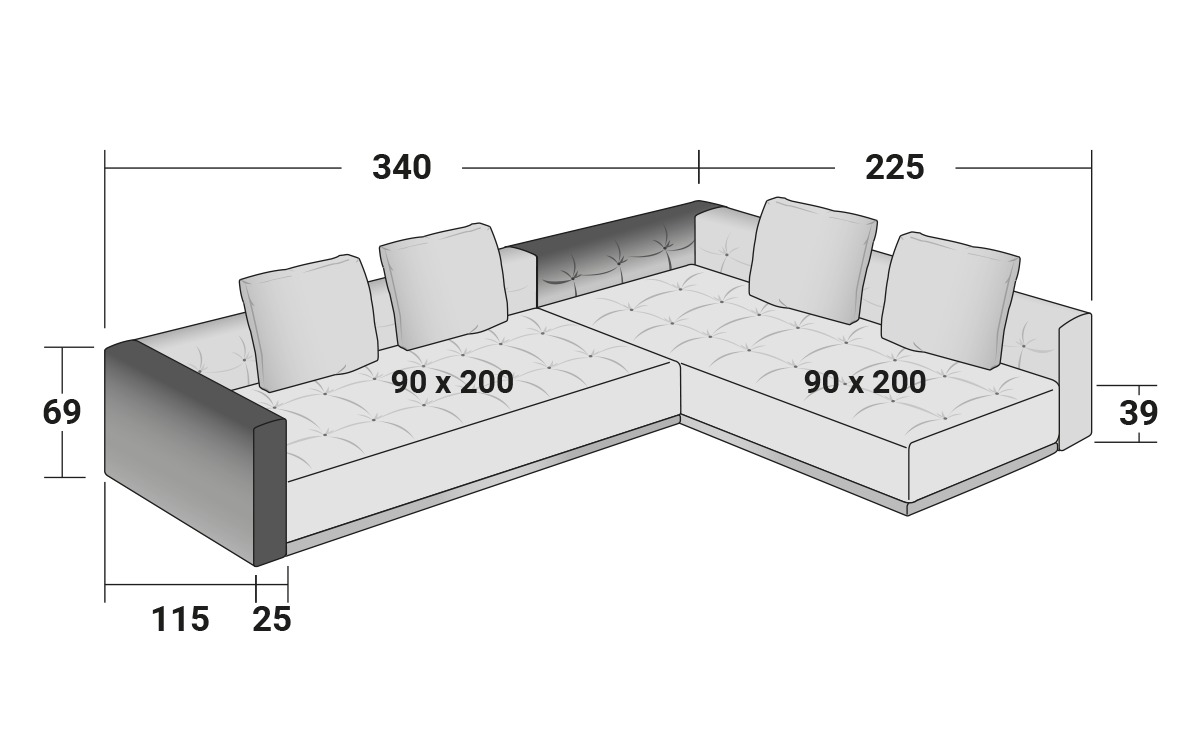 Doze modular sofa