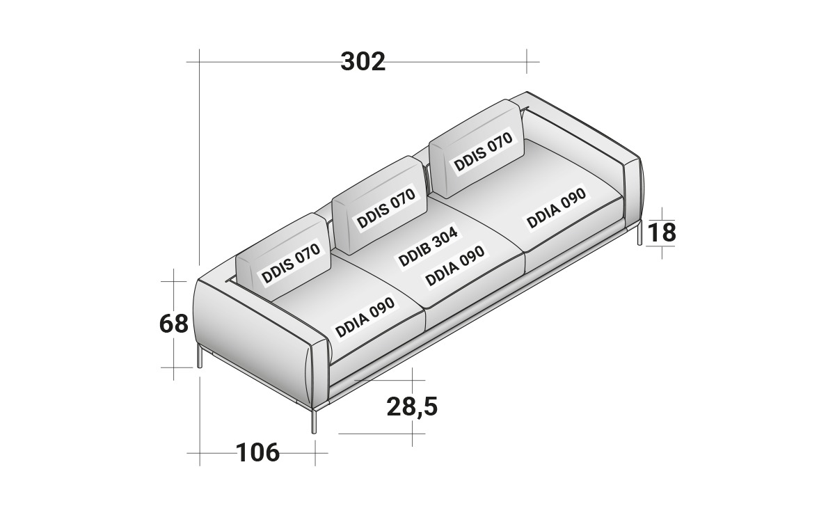 Icon modular sofa