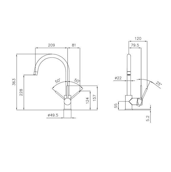 Mixer Tap F2000 - Alto