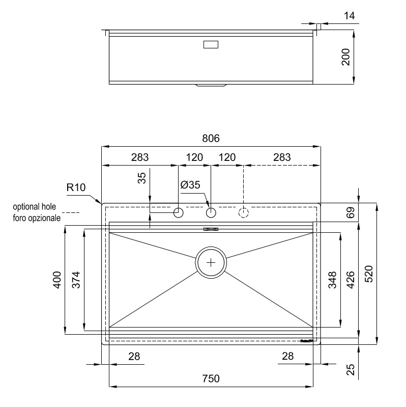 Sink Milanello Workstation