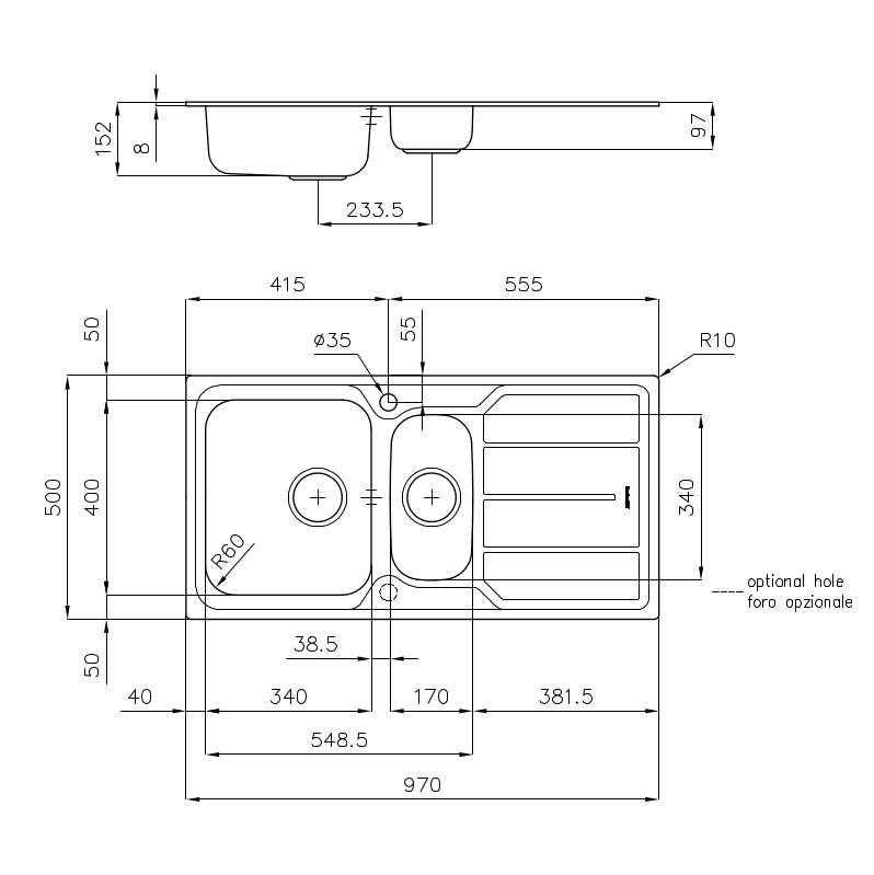 Sink S1000