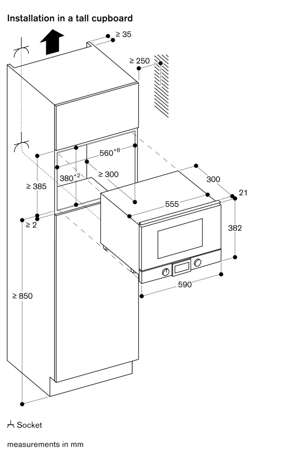 Gaggenau 200 series built-In Microwave with grill
