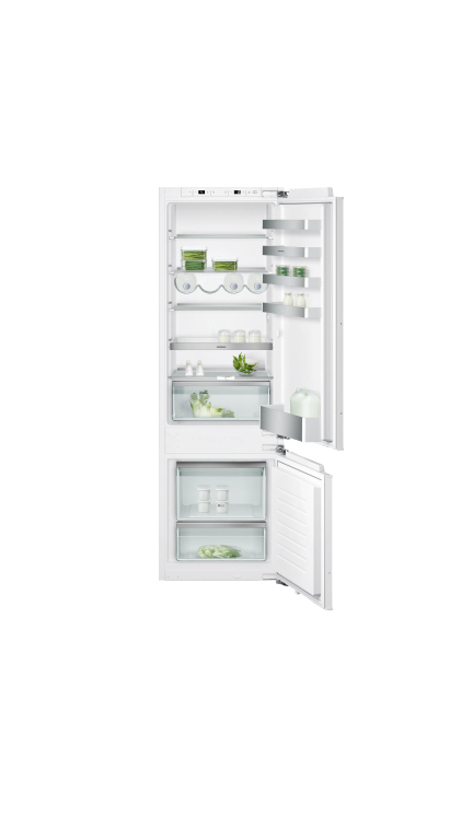Gaggenau 200 series built-in fridge-freezer with freezer at bottom