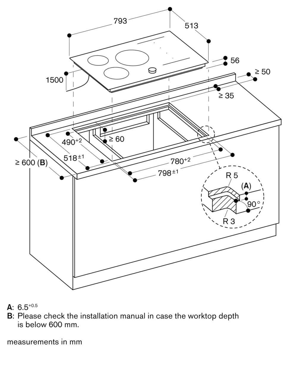 Gaggenau 200 series induction hob
