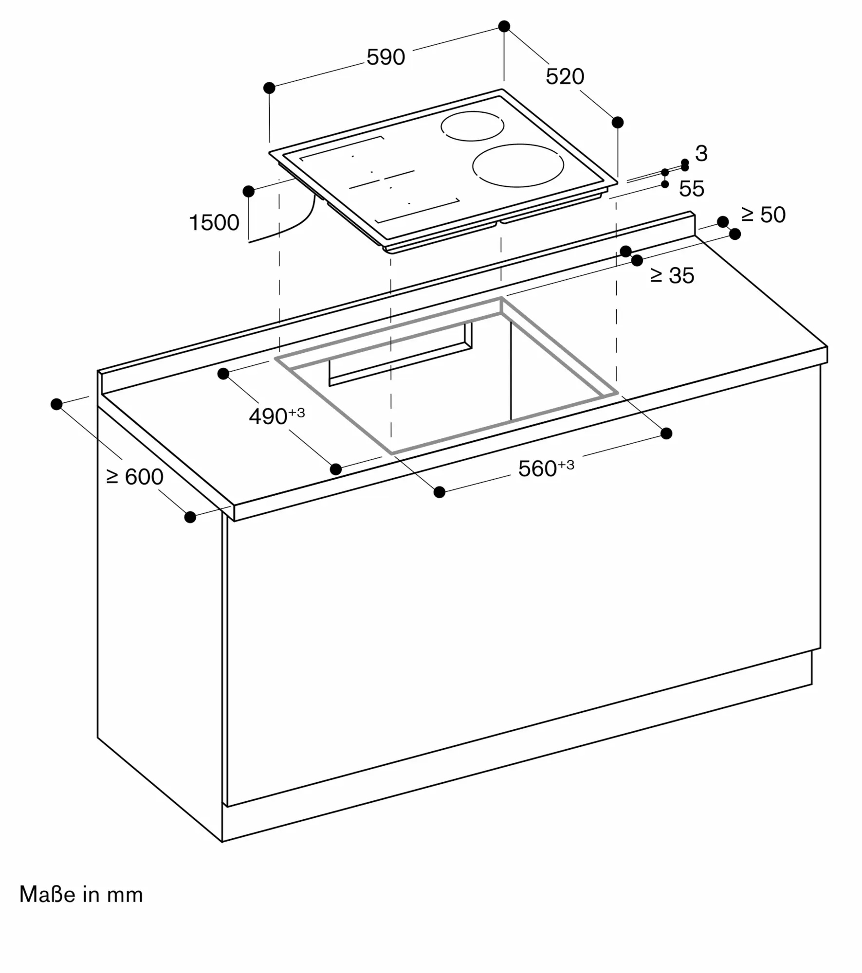Gaggenau Series 200 Flex Induction Hob