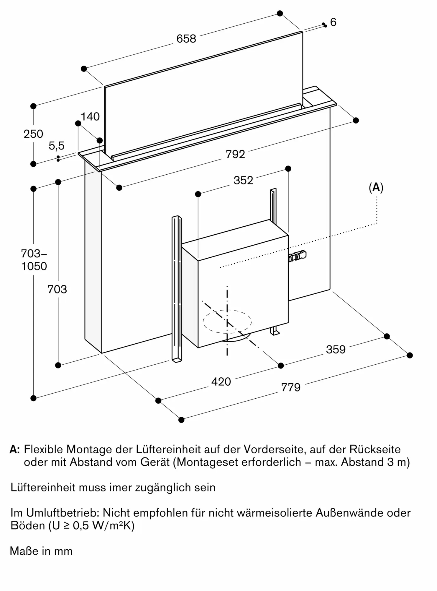 Gaggenau Series 200 Table Ventilation