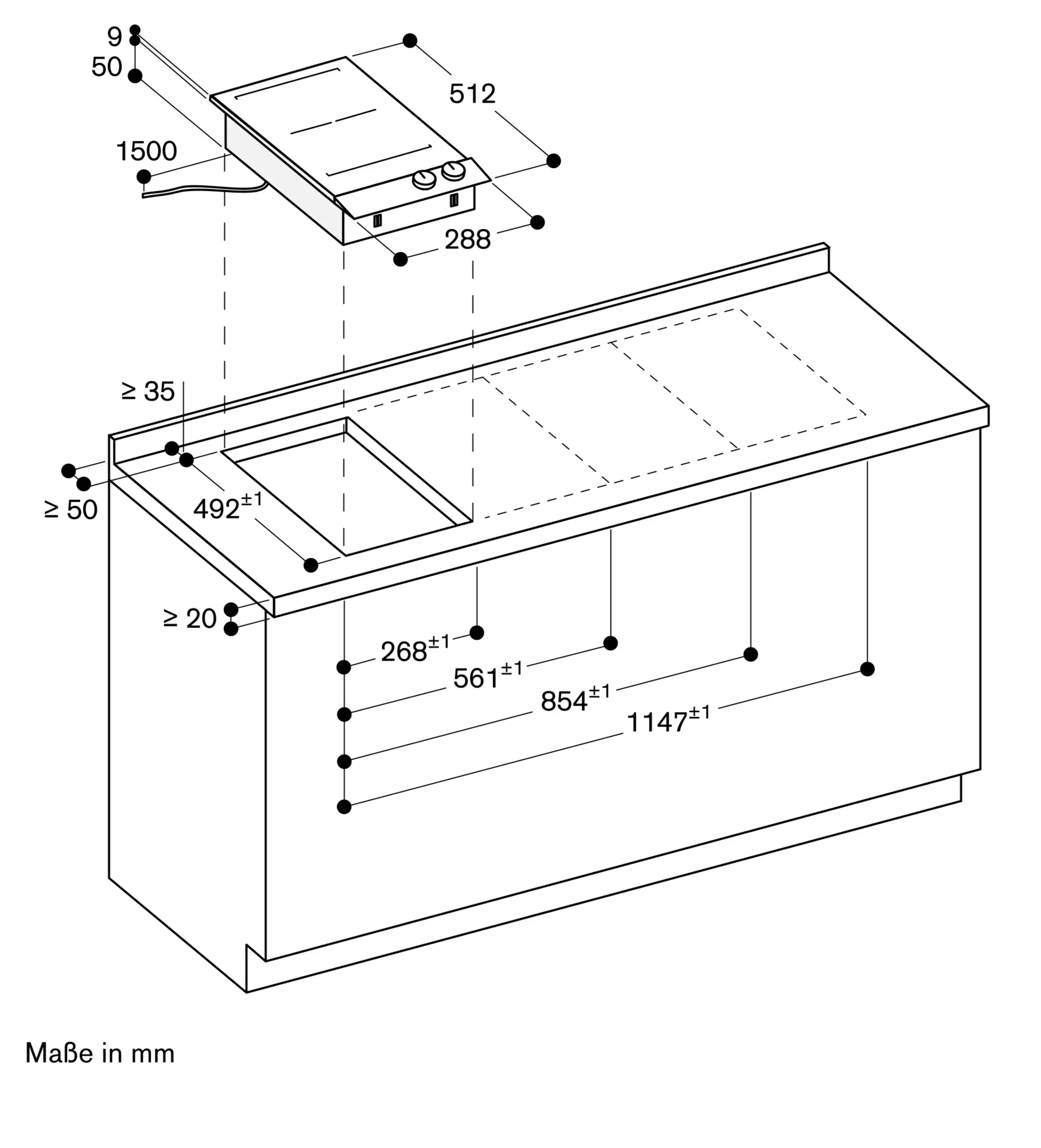 Gaggenau Series 200 Vario Flex induction hob