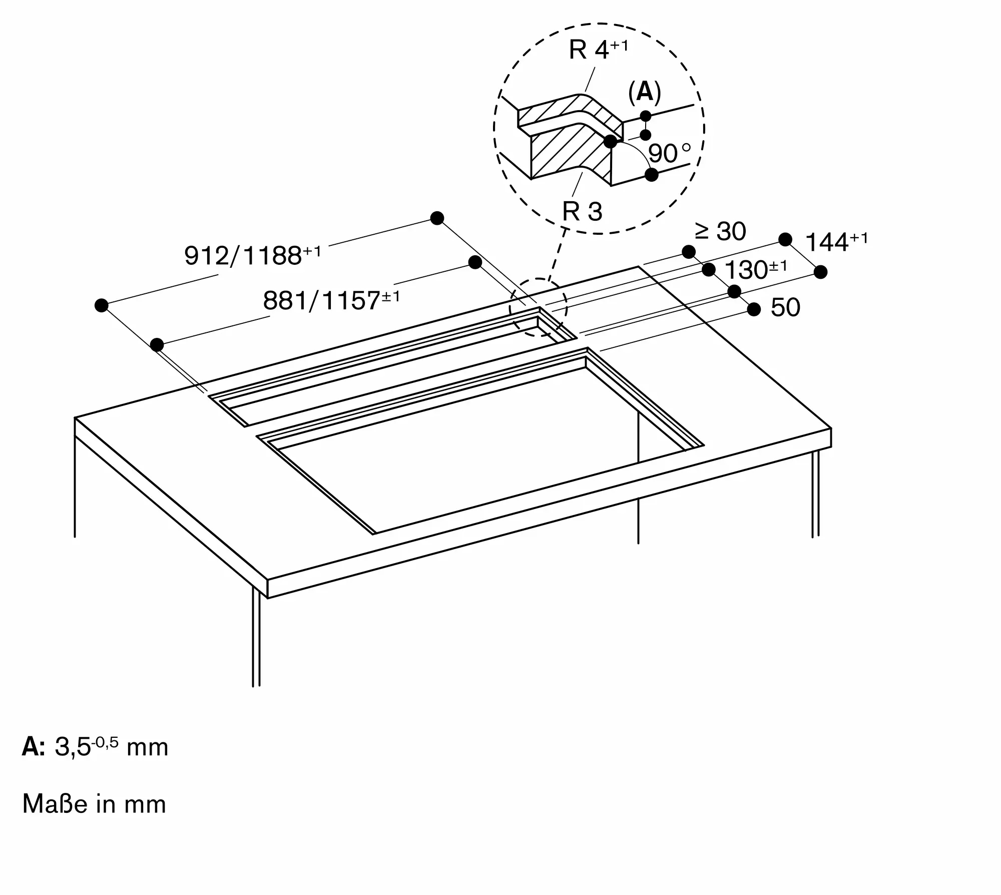 Gaggenau Series 400 Table Ventilation