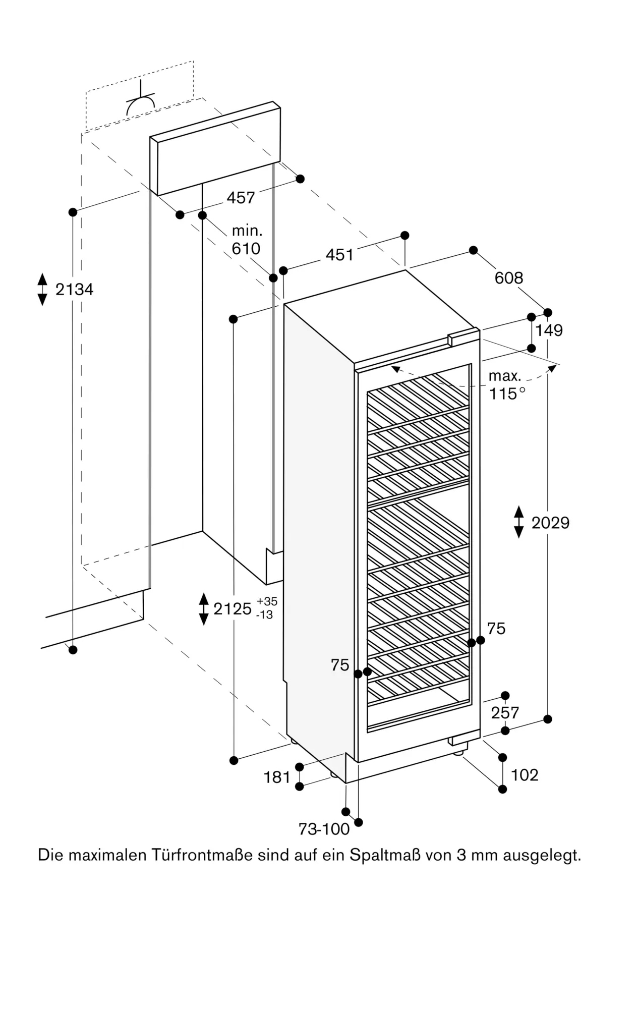Gaggenau Series 400 Vario Wine Climate Cabinet 414