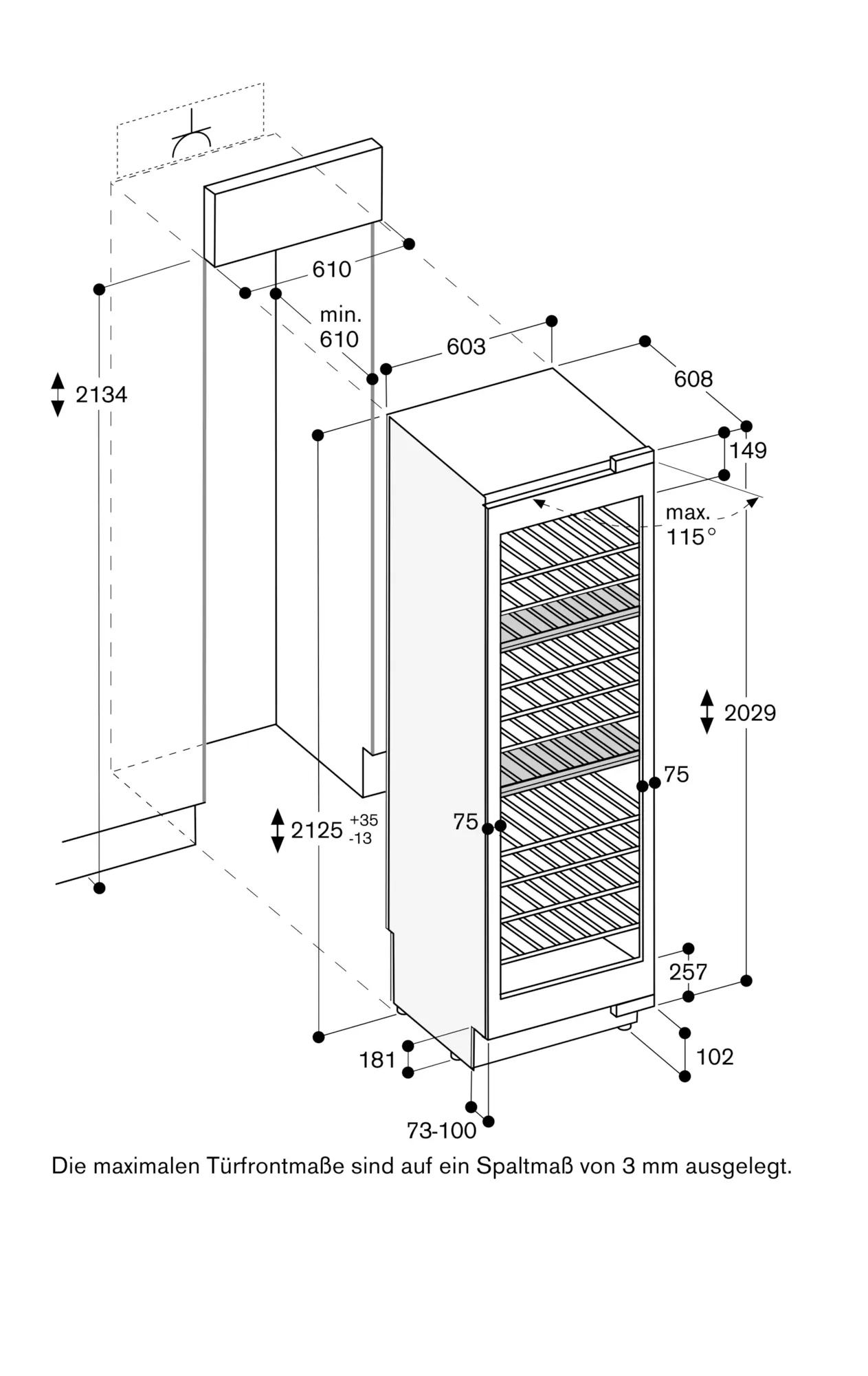 Gaggenau Series 400 Vario Wine Climate Cabinet 466