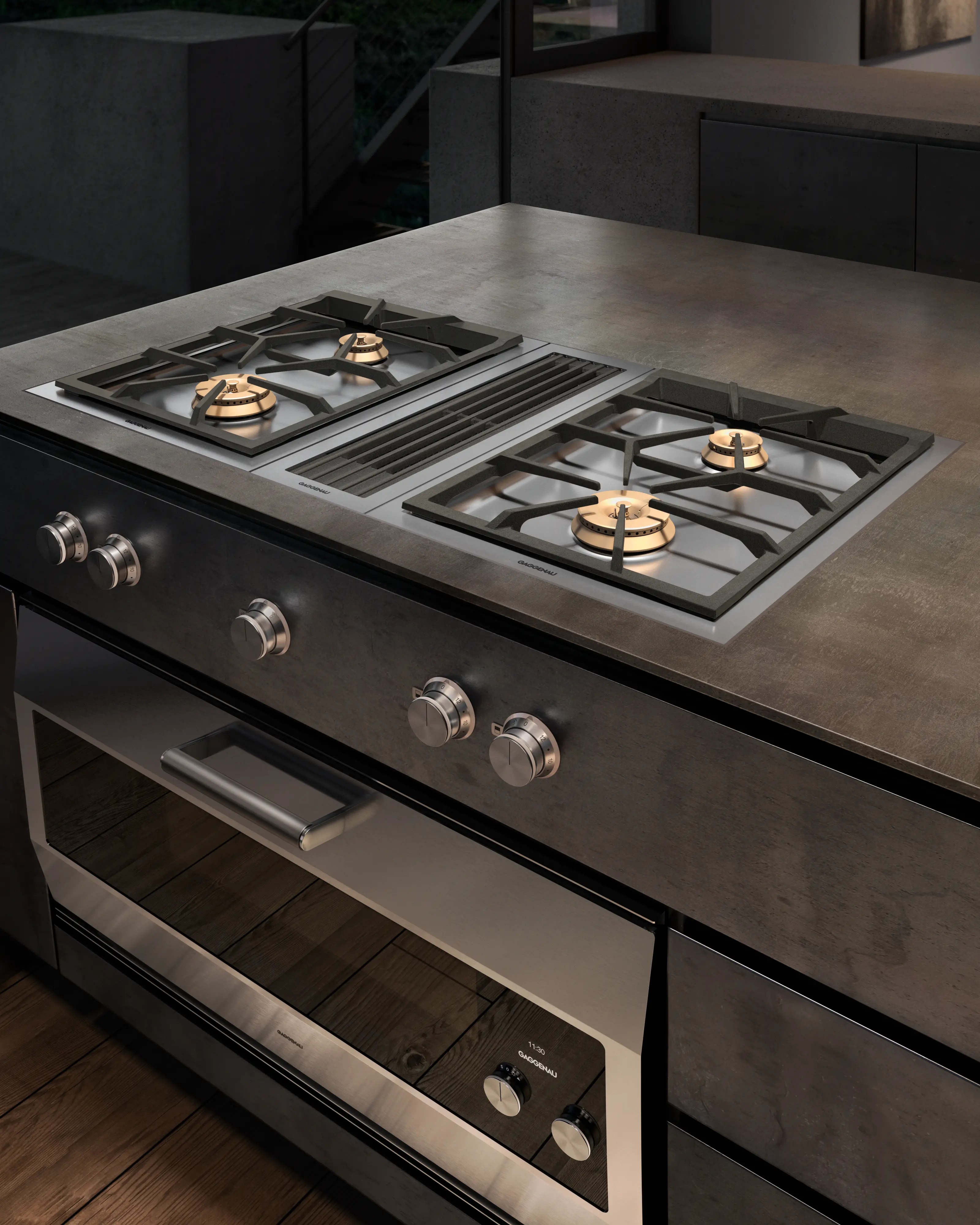 Gaggenau Series 400 Vario gas hob, liquid gas 415