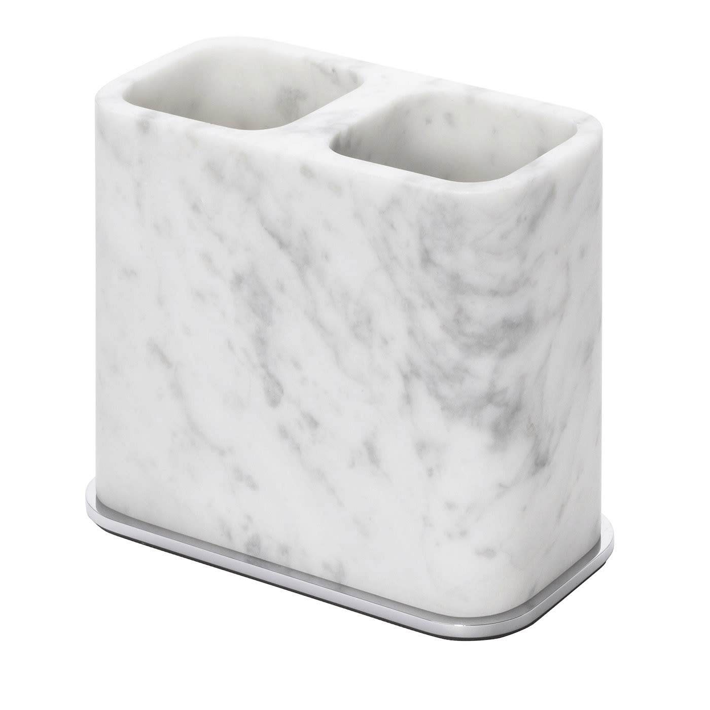 Polo Marble Double Toothbrush Holder