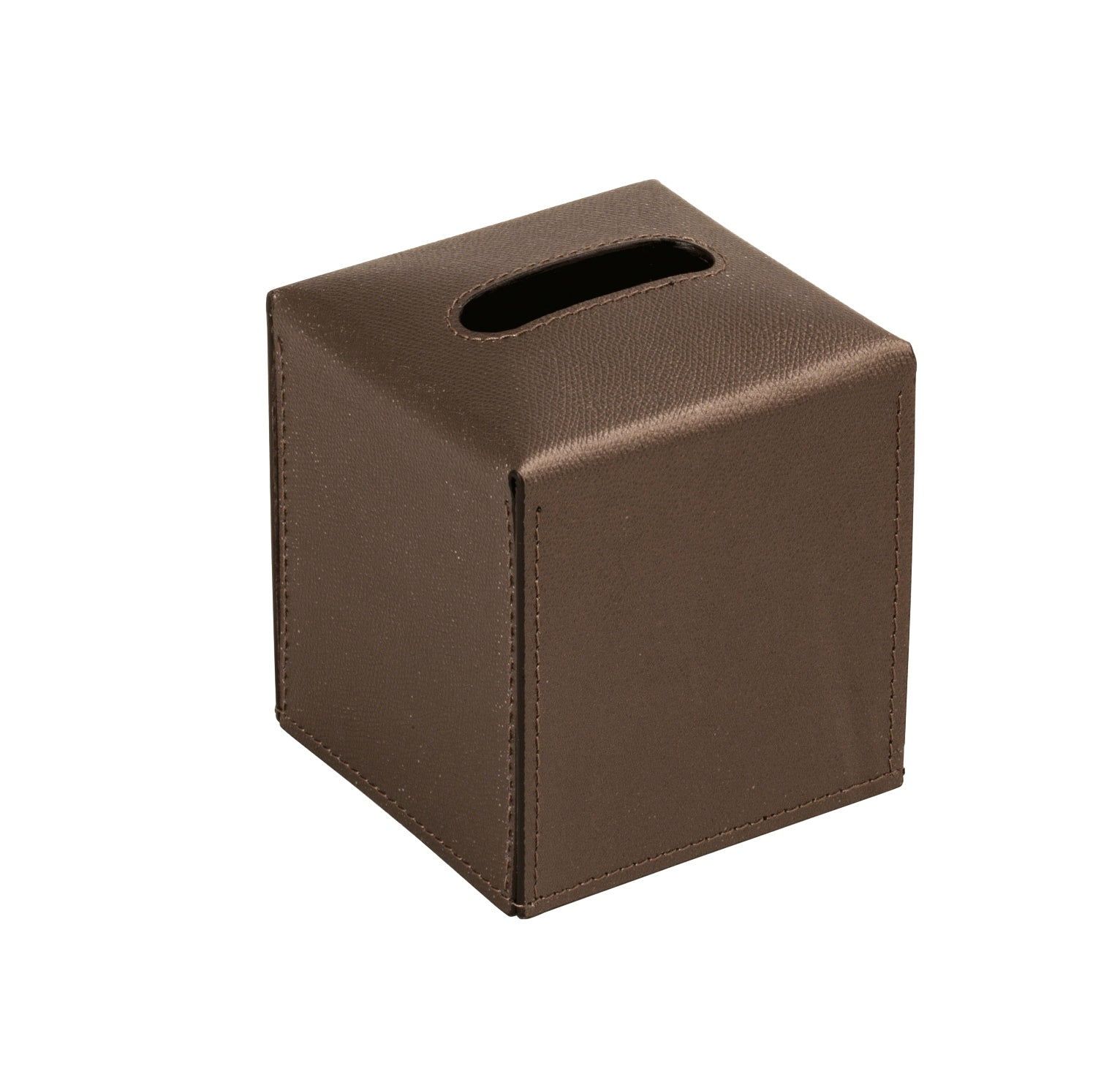 Ready Tissue Holder With Bottom Leather Flaps Square