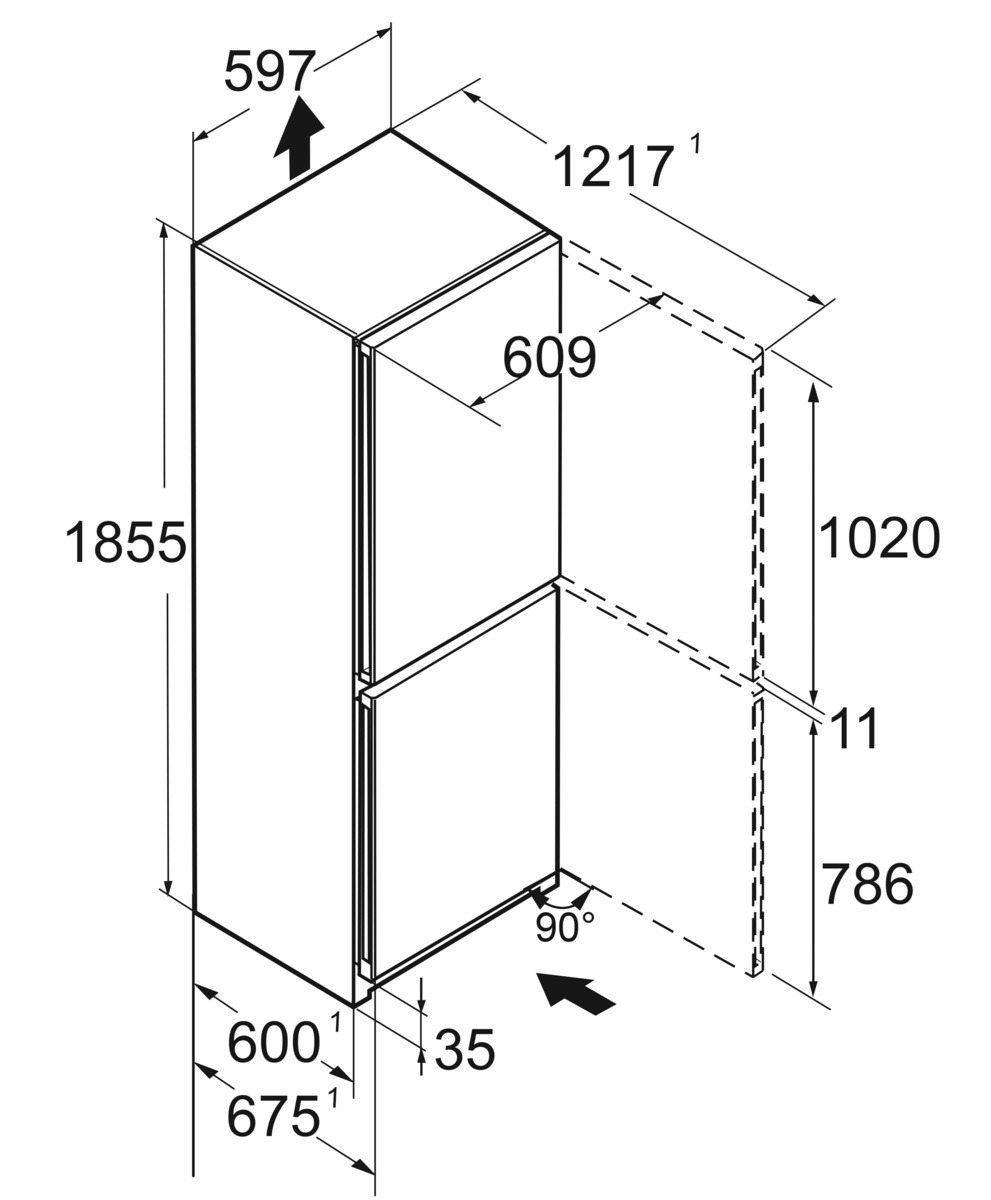 Refrigerator CBNbda 5223 Plus BioFresh NoFrost