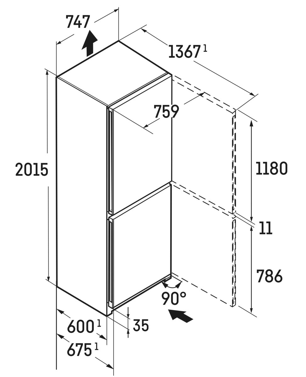 Refrigerator CBNbsc 778i Peak BioFresh NoFrost