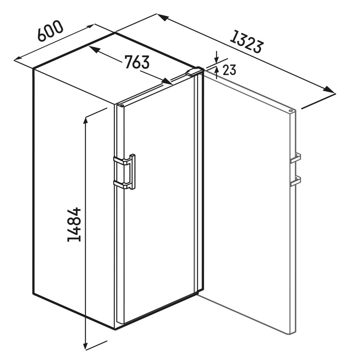 Wine storage fridge WPbl 4601 GrandCru