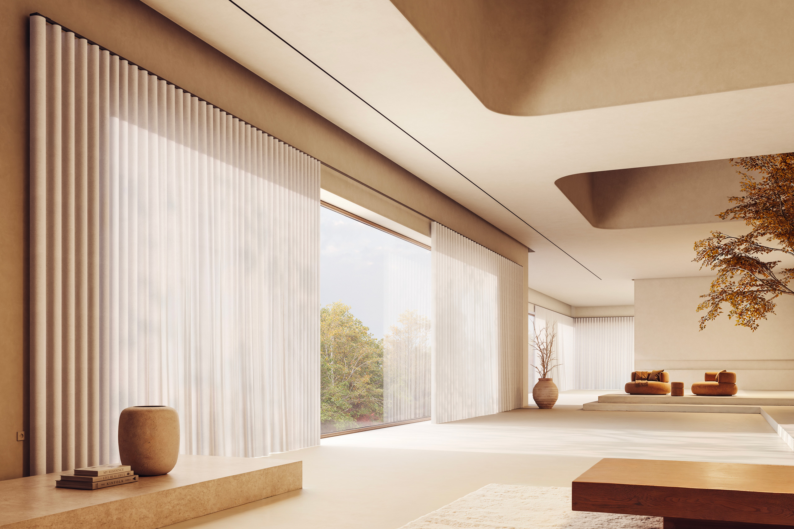 Curtains with slides