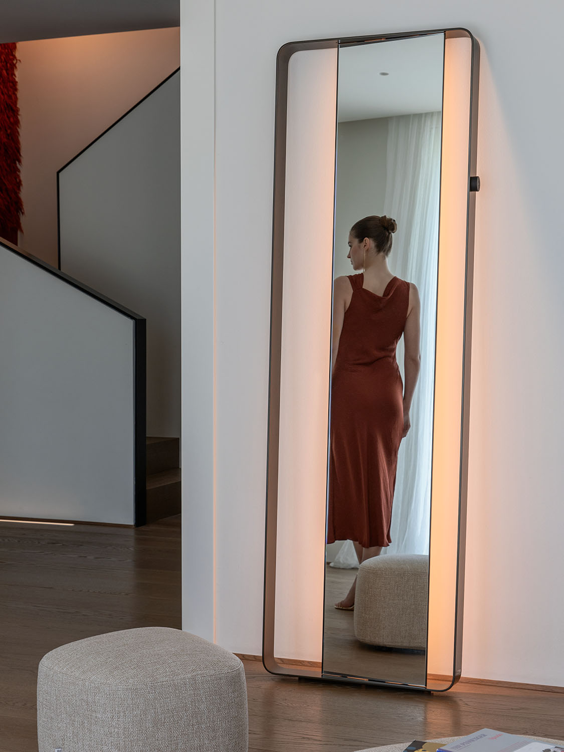 Bamboo Mirror Remote control with dimmer