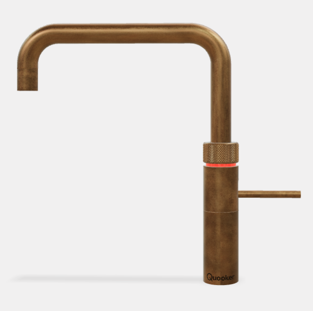 Modern Fusion Square Patinated Brass