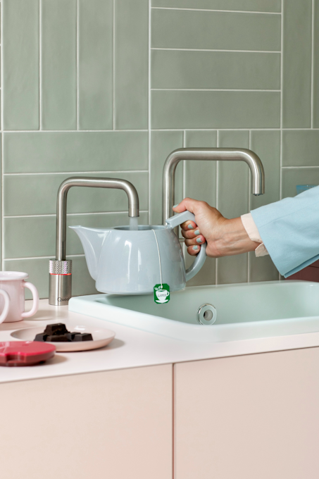 Modern Nordic Square Twintaps Stainless Steel