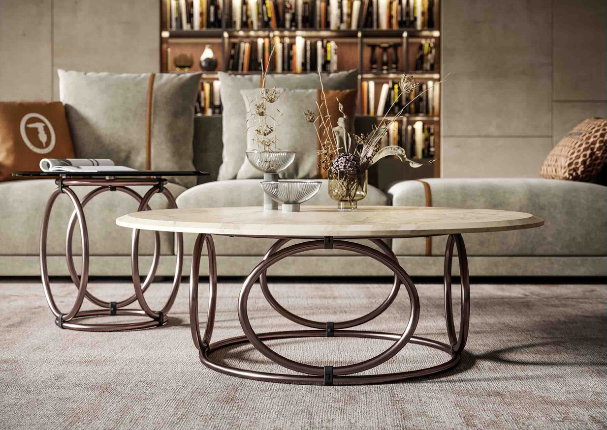 Oval Coffee & Side Table
