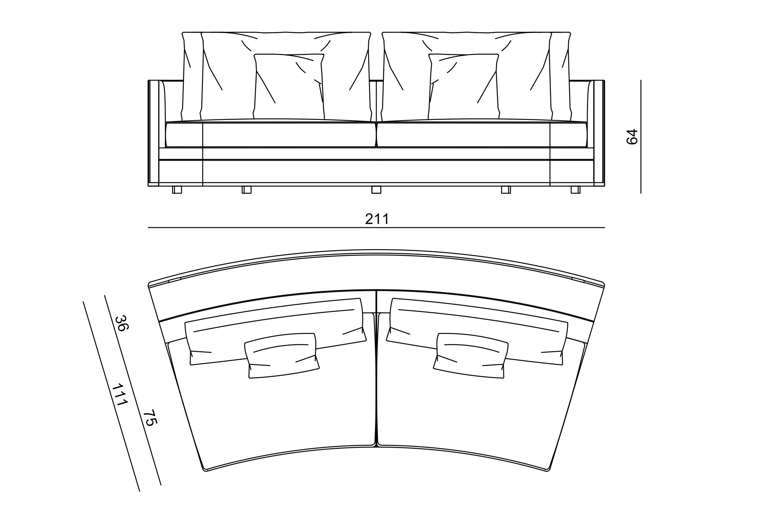 Babylon Rack Circle sofa