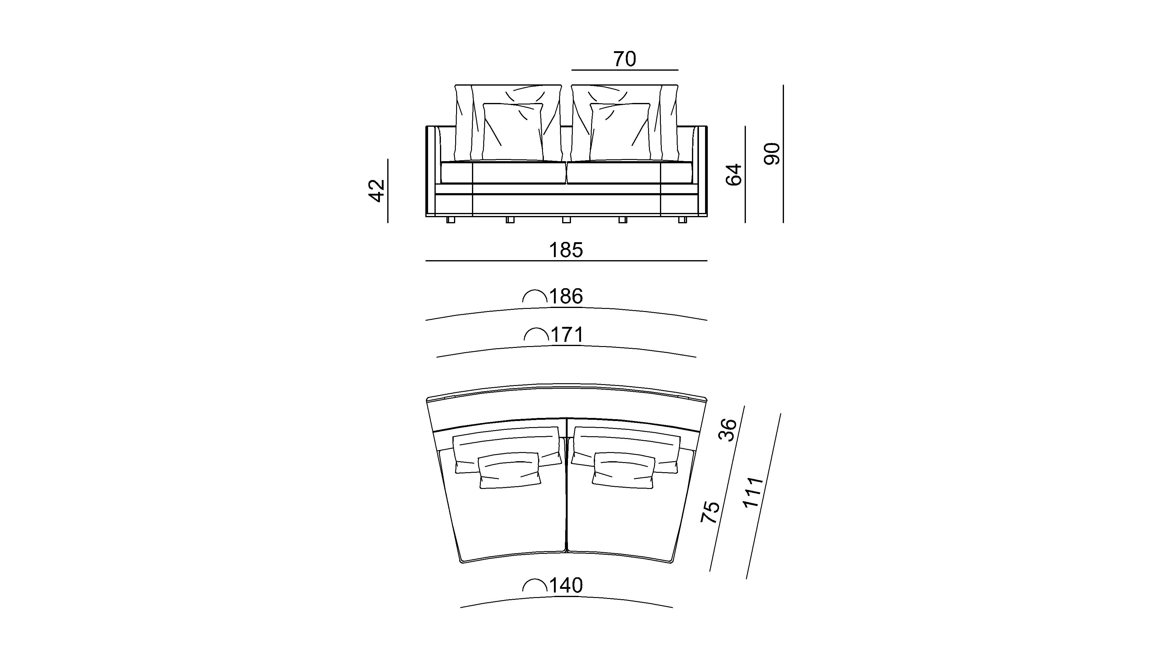 Babylon Rack Circle sofa
