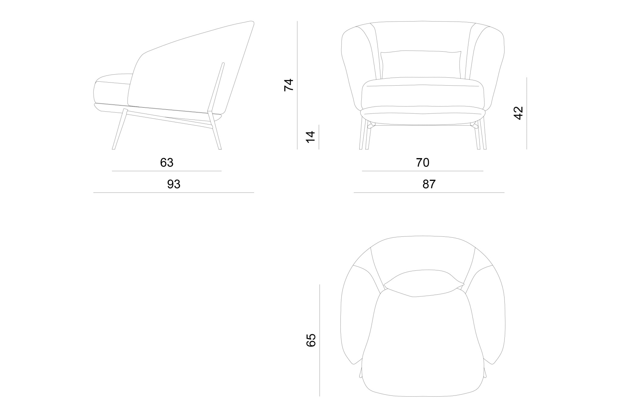Bluemine armchair