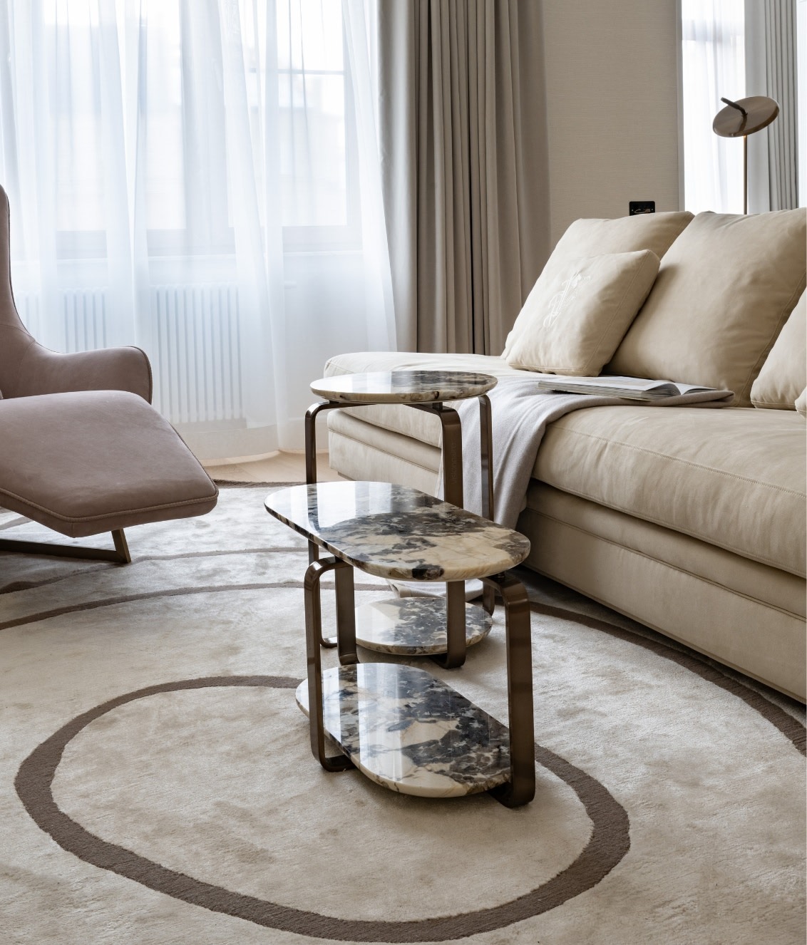 Button low table
