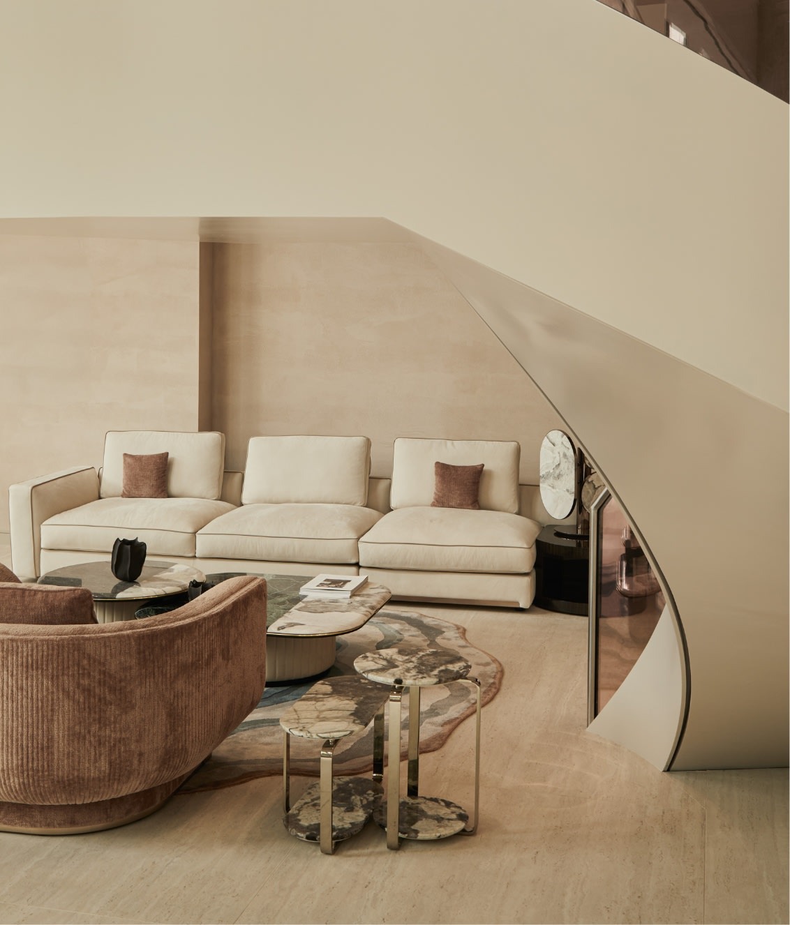 Button low table
