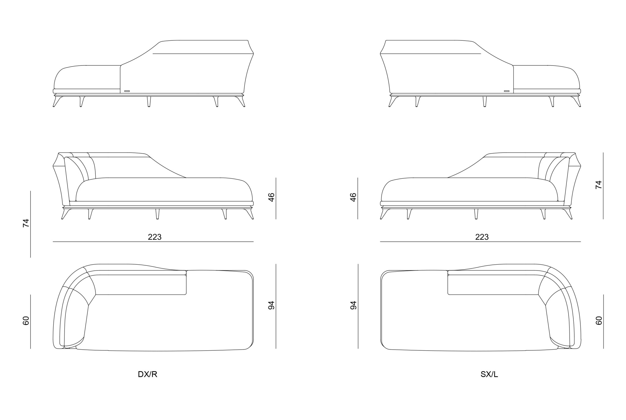 Deimos chaise longue