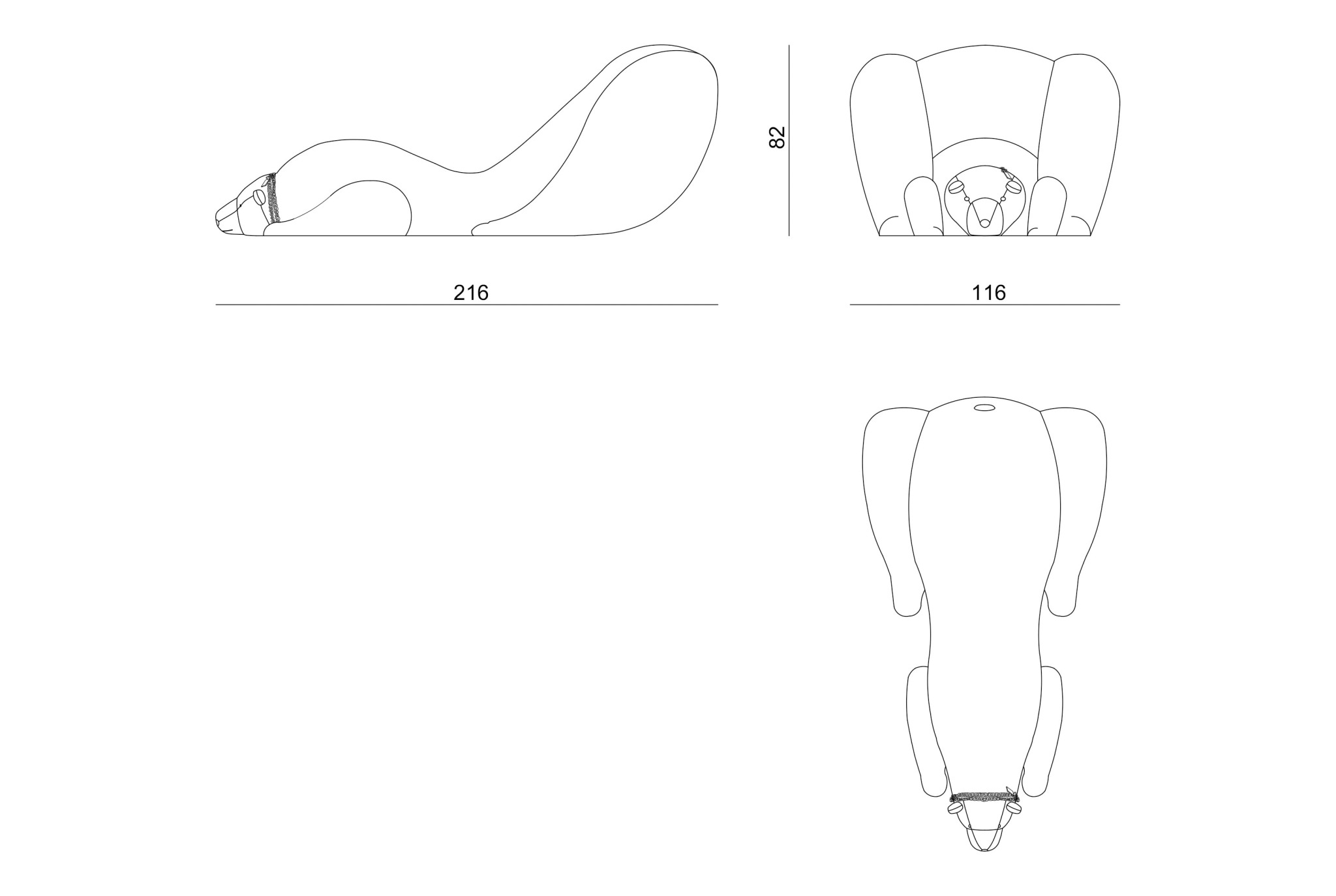 Dubhe chaise longue