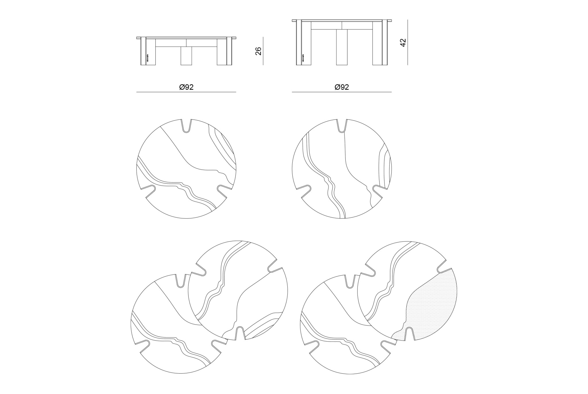 Egmont low table
