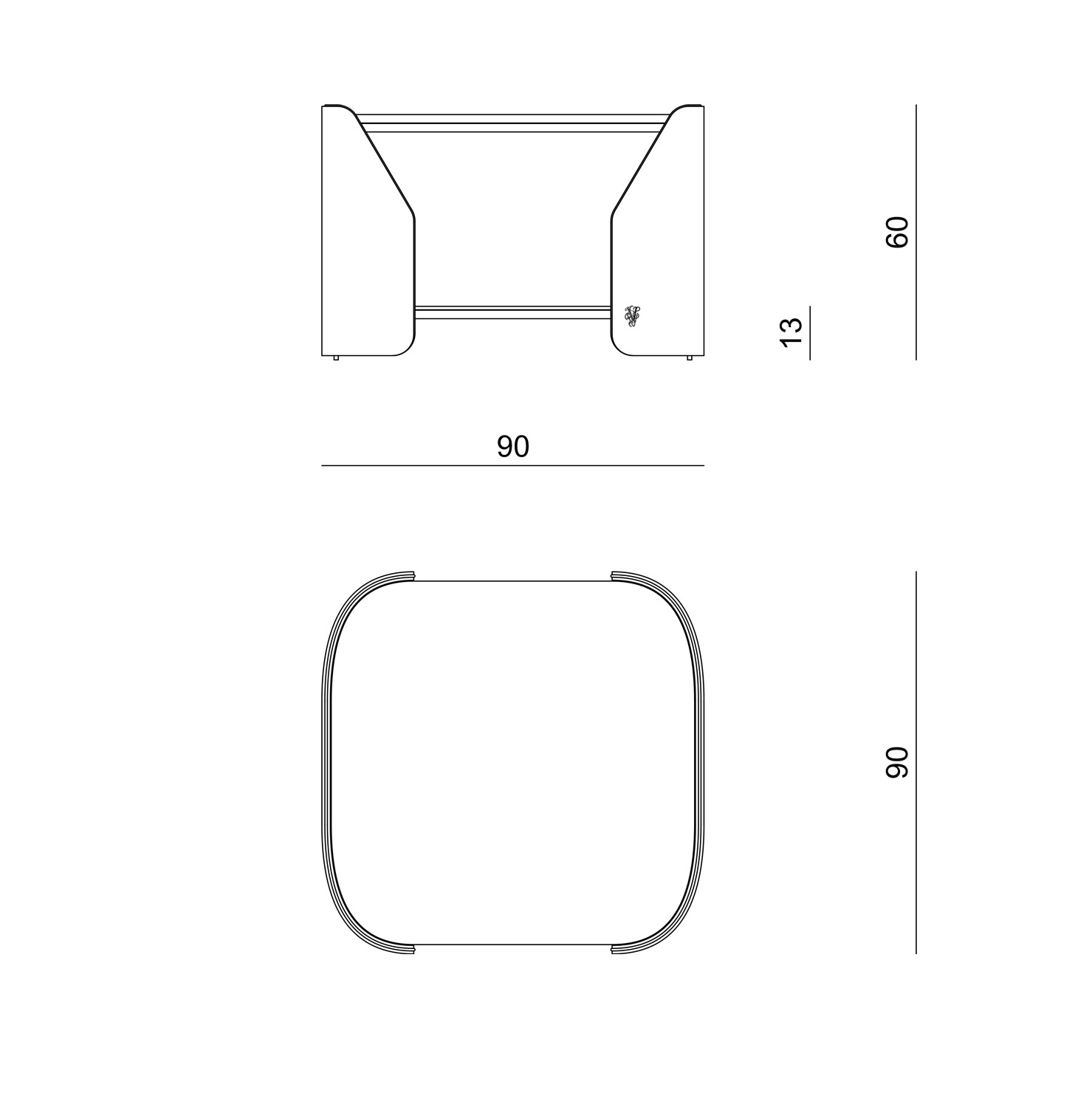 Fitzgerald low table