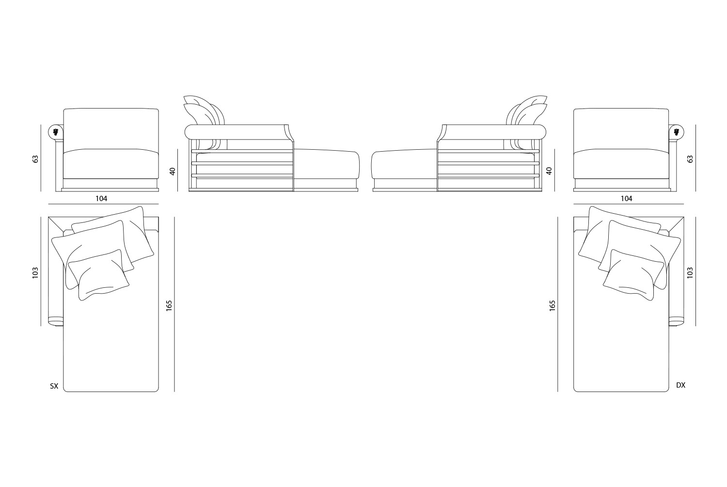 Galloway chaise lounge