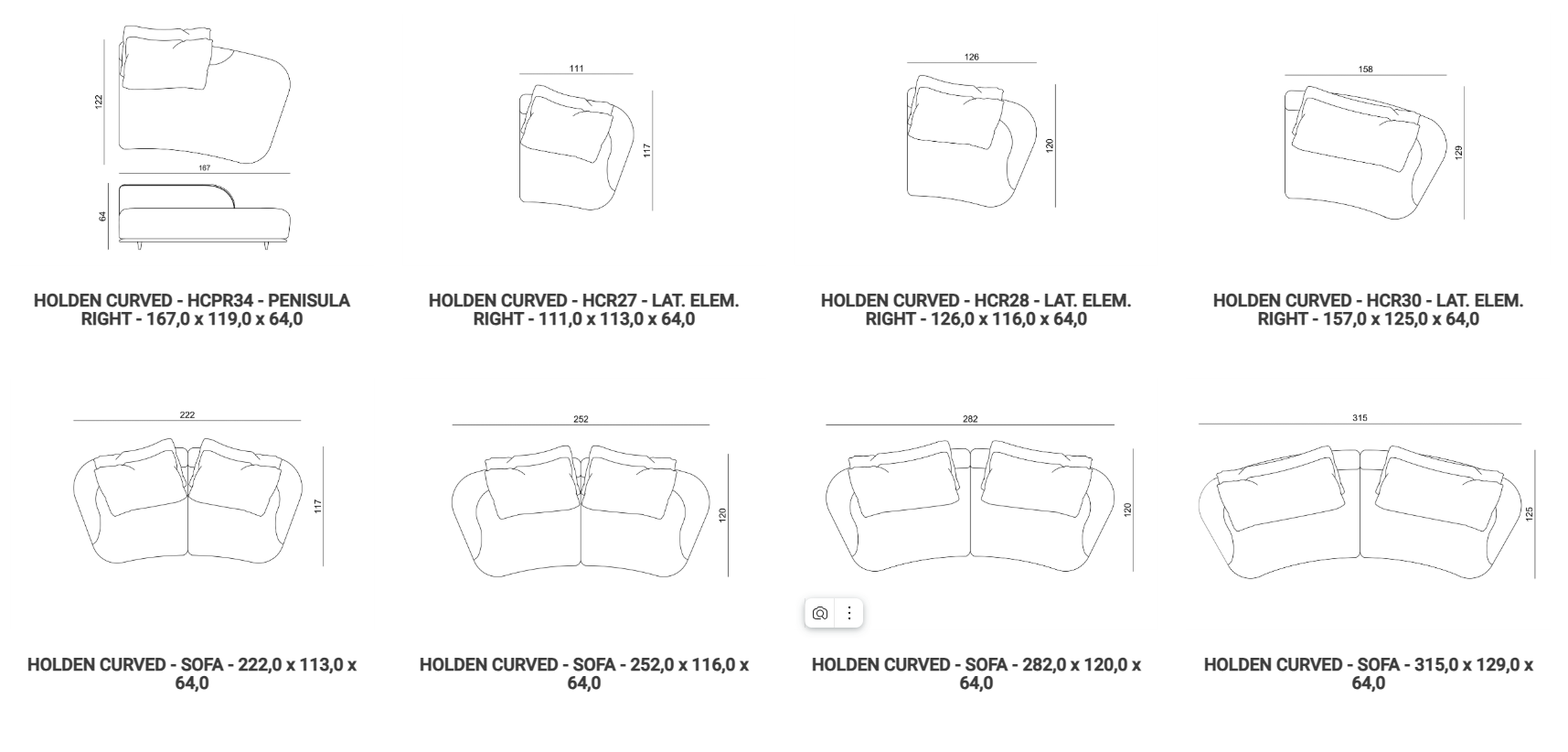 Holden Curvo sofa