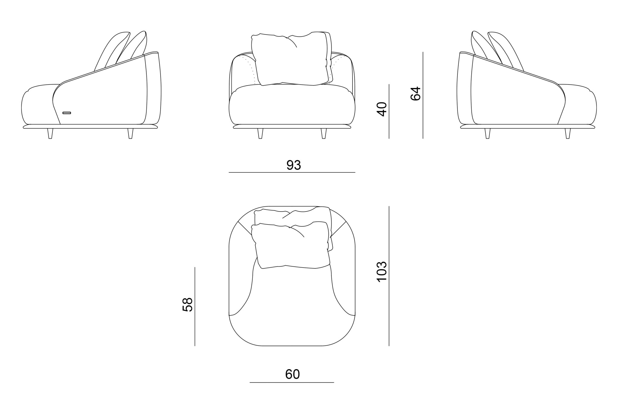 Holden armchair