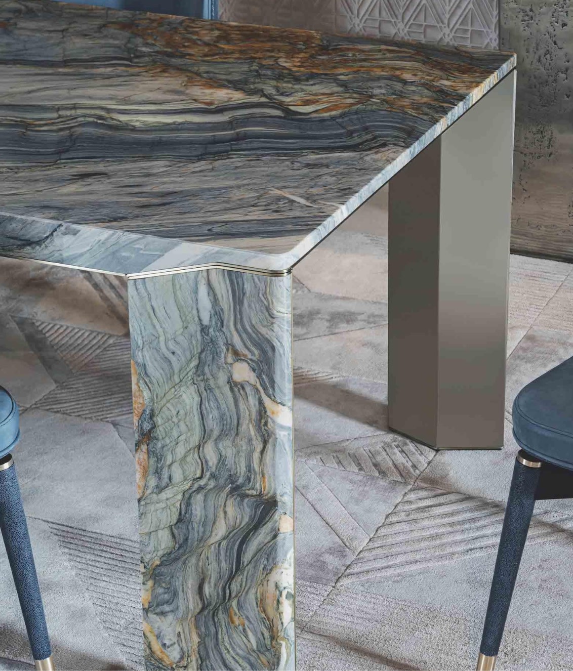 Stone dining table