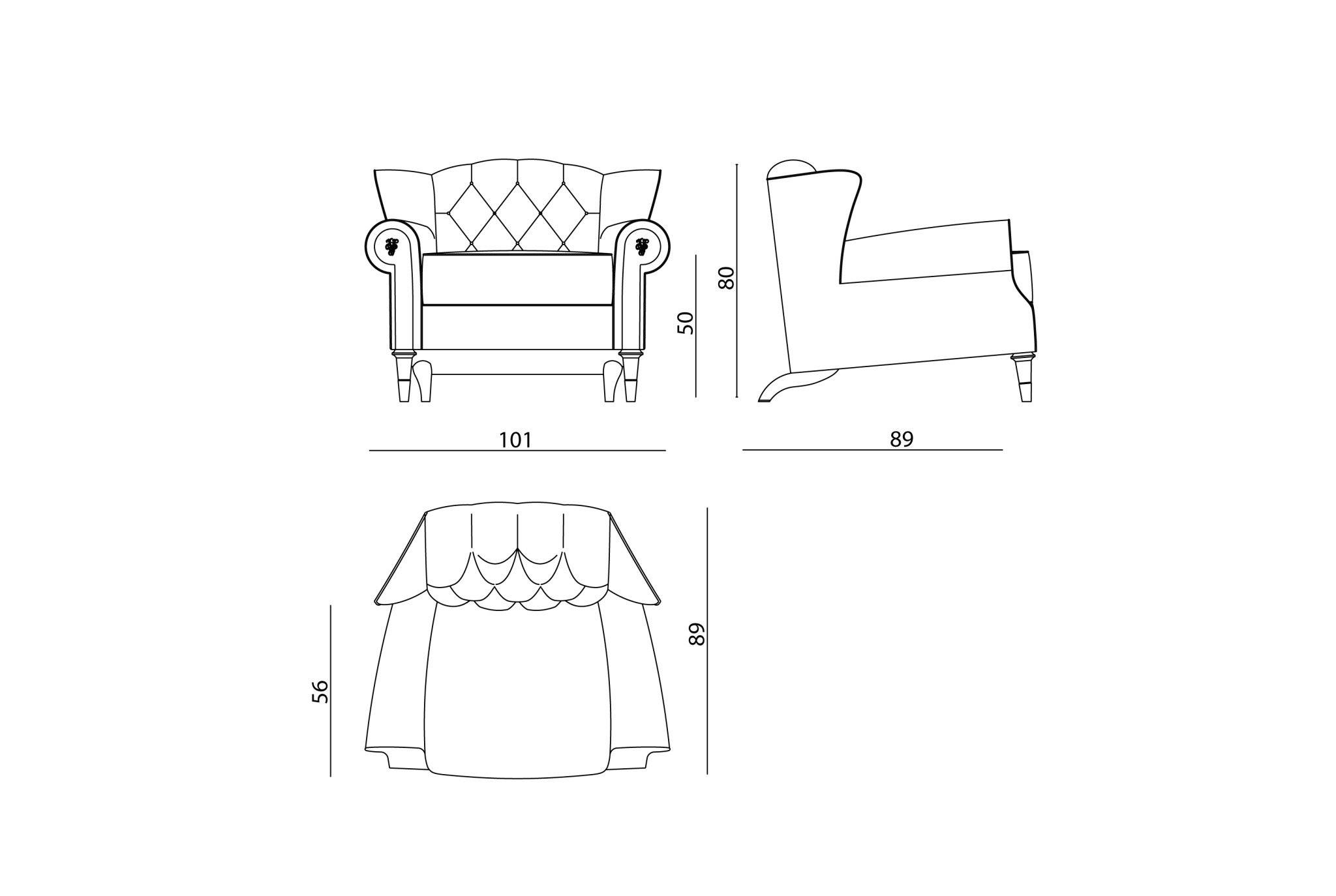 Wallis armchair