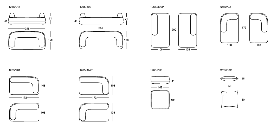 Bumper sofa