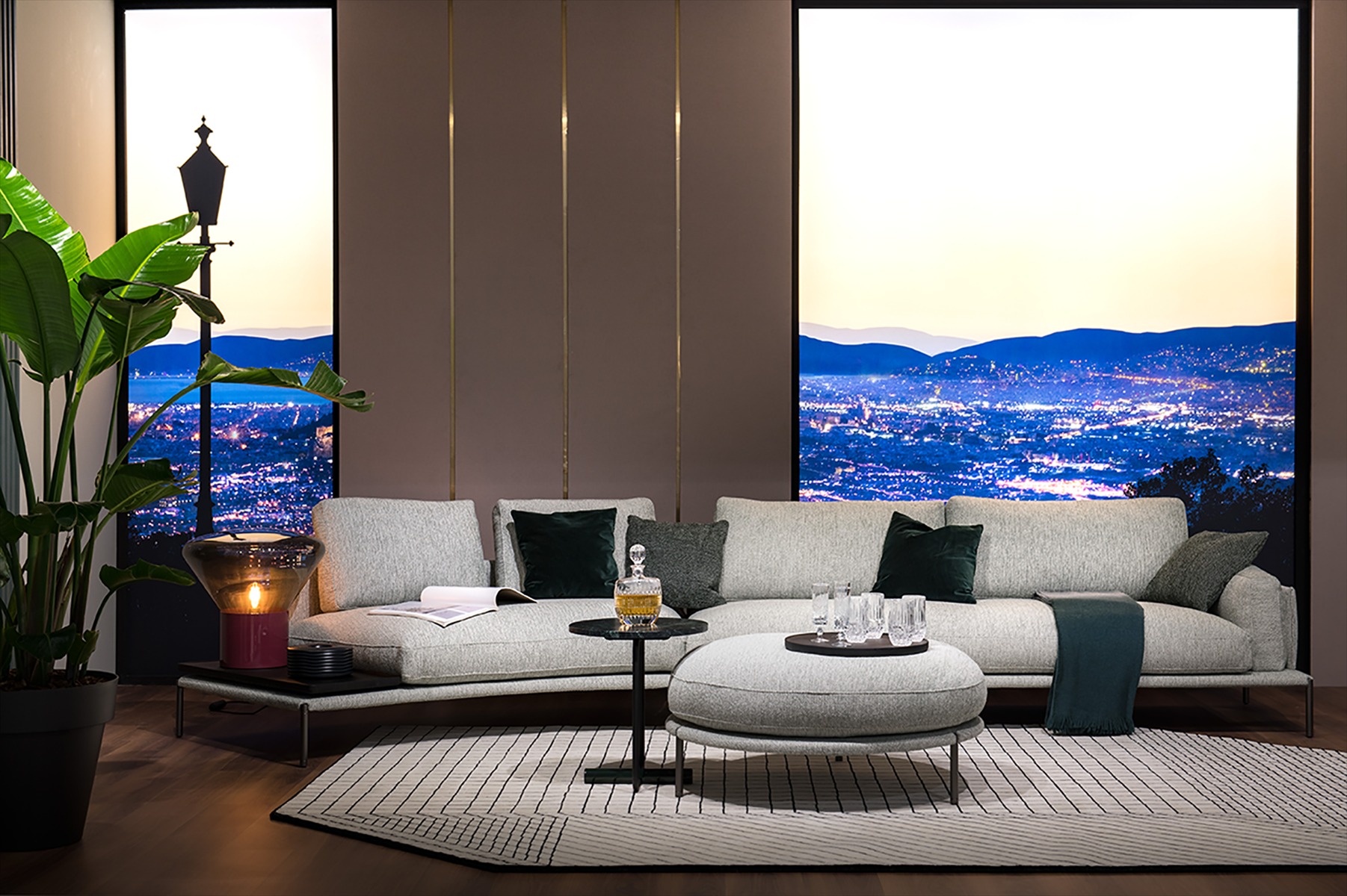 Noah Elegant Linear or Curved Sofa