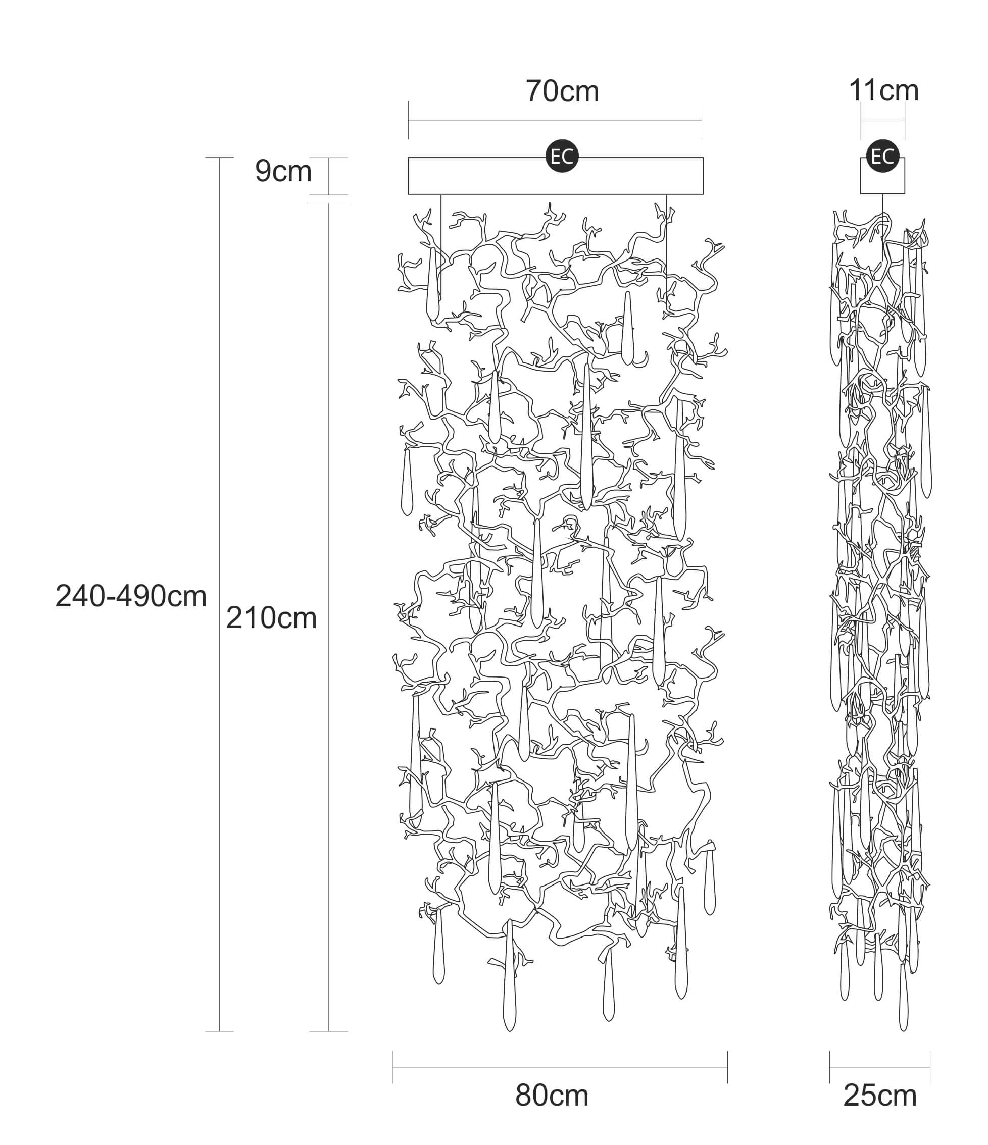 Suspension Aqua Curtain Extra Small