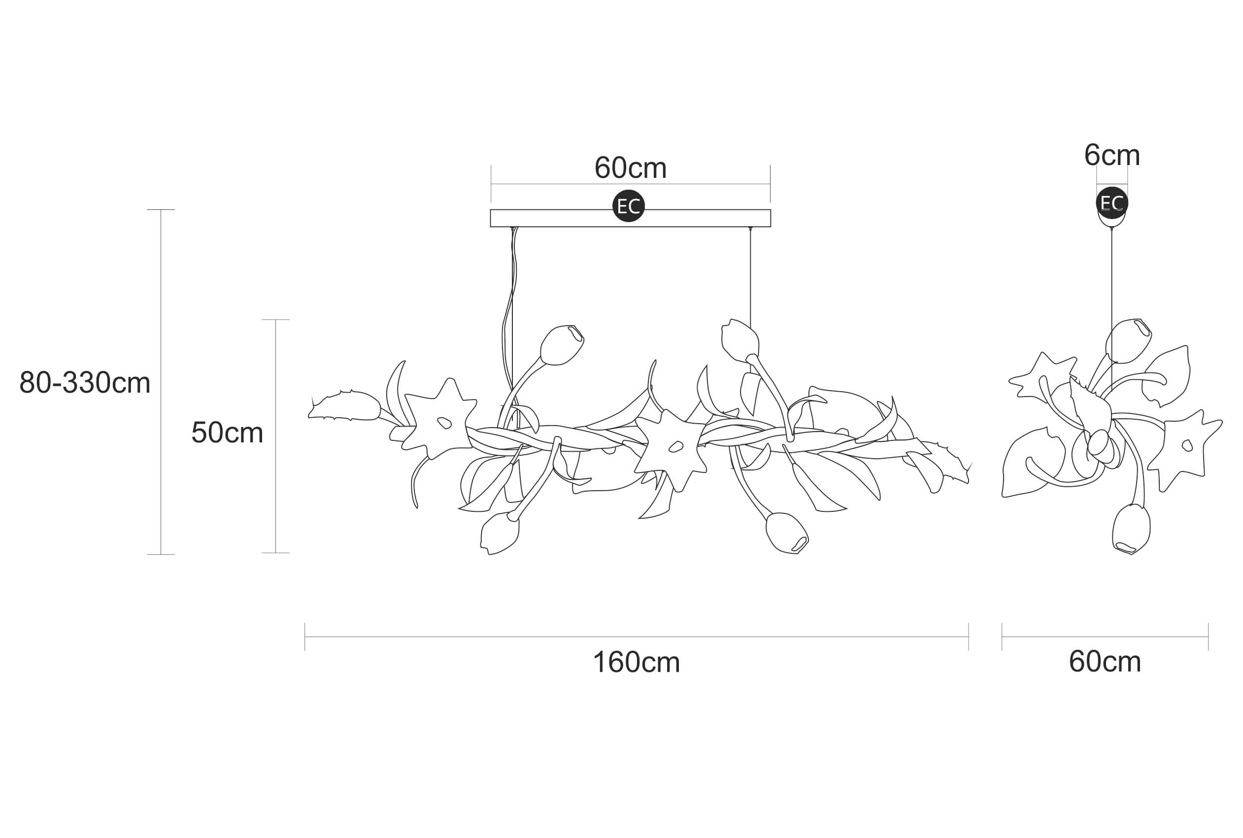 Suspension Bouquet Swag Medium