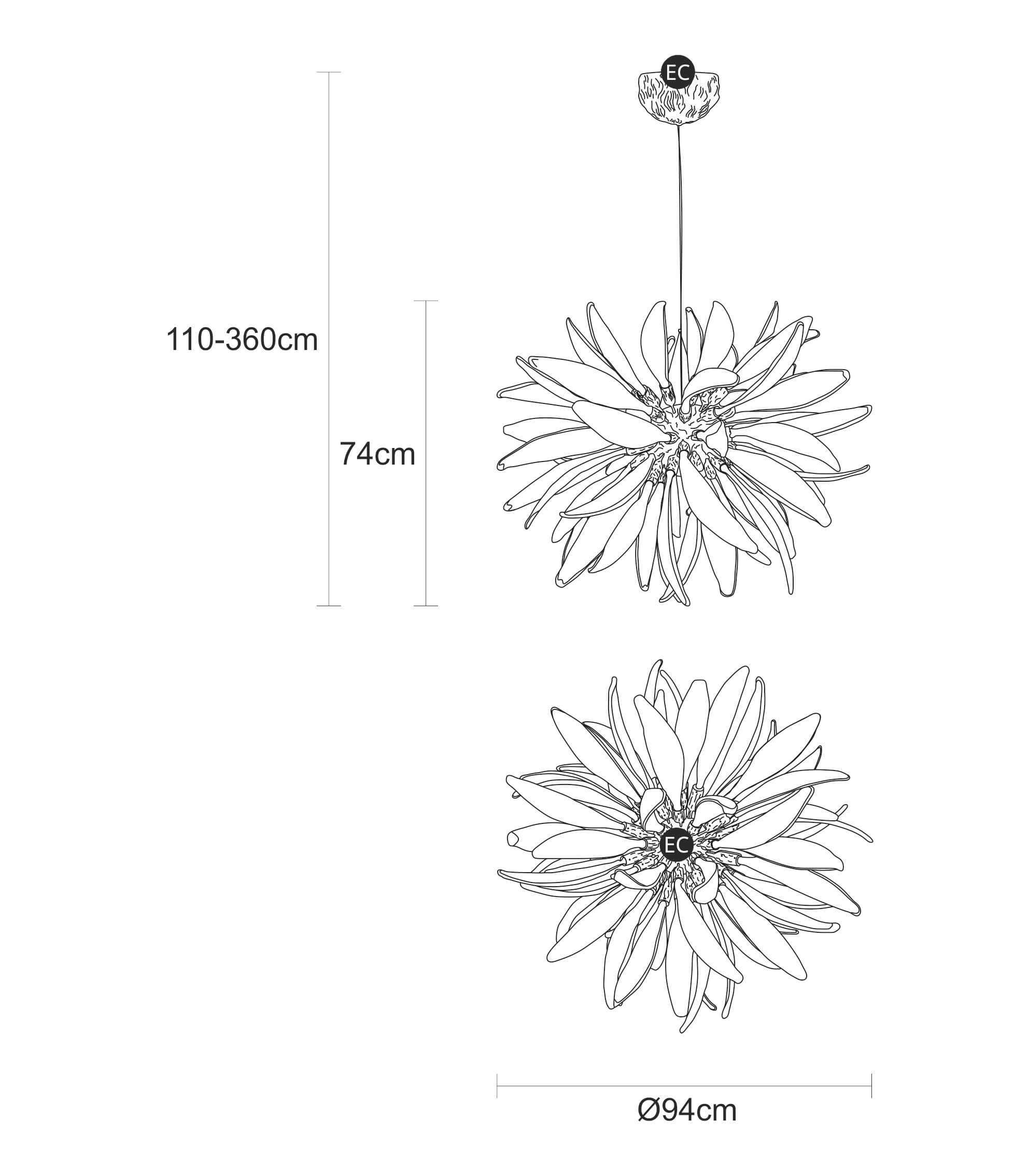 Suspension Dandelion Floccus Medium